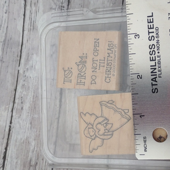 Christmas Theme 2000 Wood Stamps Stampin Up - Picture 6 of 6